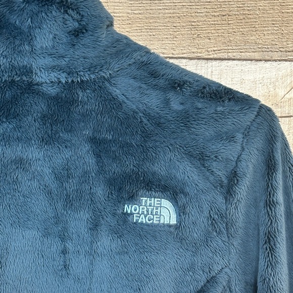 The North Face Osito Full Zip Fleece Jacket Teal Blue Womens Small S - Picture 4 of 6